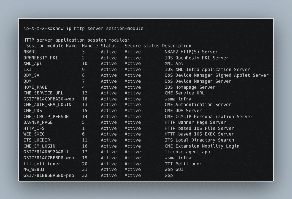 http server session modules